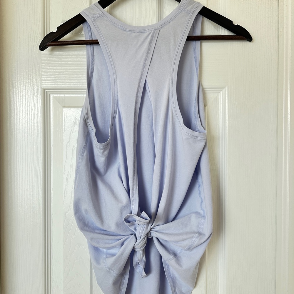 lululemon athletica All Tied Up Lavender Tie-Back Tank Top - Picture 6 of 9
